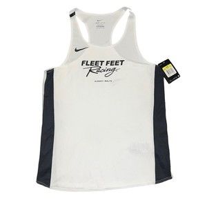 Nike Women’s S White/Black Dri-Fit Sleeveless Fleet Feet racing Albany Malta